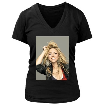 Shakira Women's Deep V-Neck TShirt