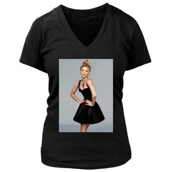 Shakira Women's Deep V-Neck TShirt