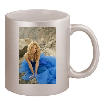 Shakira 11oz Metallic Silver Mug