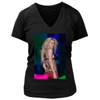 Shakira Women's Deep V-Neck TShirt