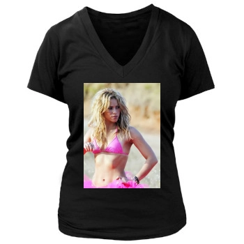 Shakira Women's Deep V-Neck TShirt