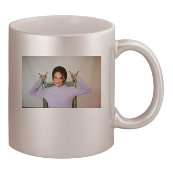 Alizee 11oz Metallic Silver Mug