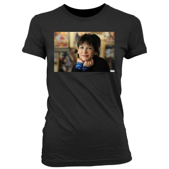 Sophie Marceau Women's Junior Cut Crewneck T-Shirt