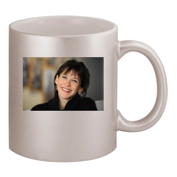 Sophie Marceau 11oz Metallic Silver Mug