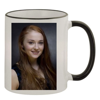 Sophie Turner 11oz Colored Rim & Handle Mug