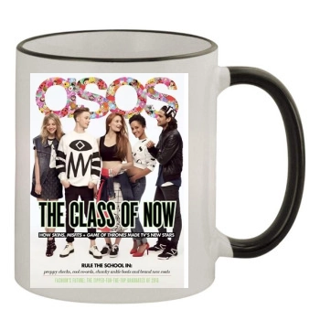 Sophie Turner 11oz Colored Rim & Handle Mug