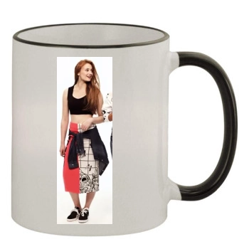 Sophie Turner 11oz Colored Rim & Handle Mug