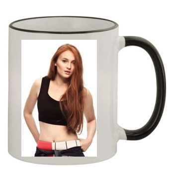 Sophie Turner 11oz Colored Rim & Handle Mug