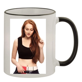 Sophie Turner 11oz Colored Rim & Handle Mug