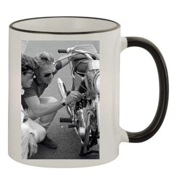 Steve Mcqueen 11oz Colored Rim & Handle Mug