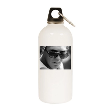 Steve Mcqueen White Water Bottle With Carabiner