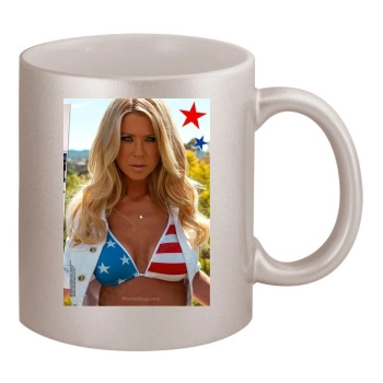 Tara Reid 11oz Metallic Silver Mug