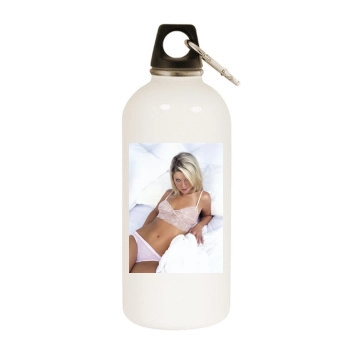 Tara Reid White Water Bottle With Carabiner