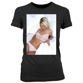 Tara Reid Women's Junior Cut Crewneck T-Shirt