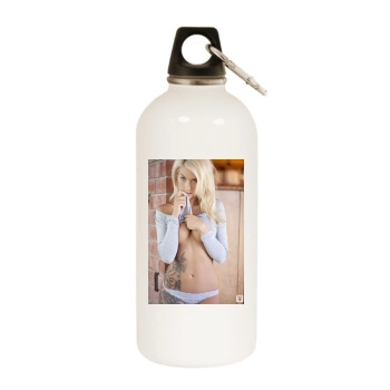 Taylor Seinturier White Water Bottle With Carabiner