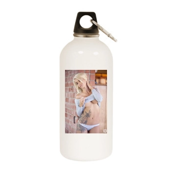 Taylor Seinturier White Water Bottle With Carabiner