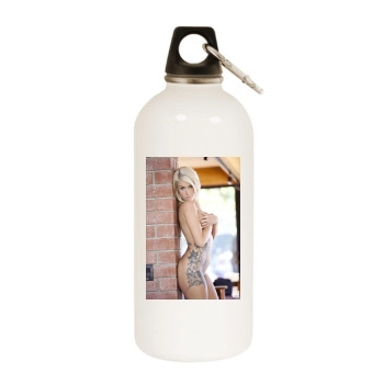 Taylor Seinturier White Water Bottle With Carabiner