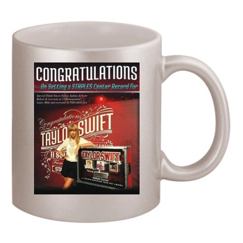 Taylor Swift 11oz Metallic Silver Mug