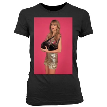 Taylor Swift Women's Junior Cut Crewneck T-Shirt