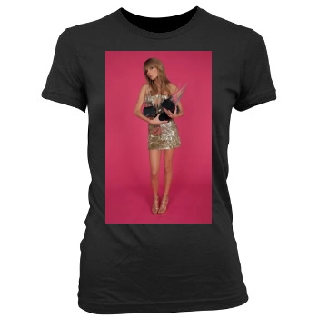 Taylor Swift Women's Junior Cut Crewneck T-Shirt