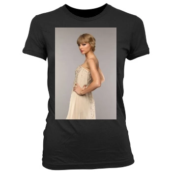 Taylor Swift Women's Junior Cut Crewneck T-Shirt