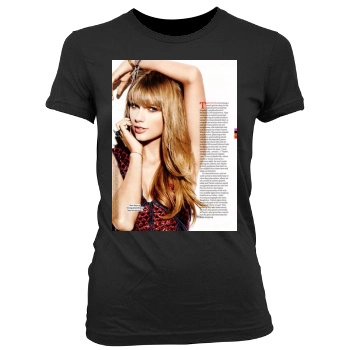 Taylor Swift Women's Junior Cut Crewneck T-Shirt