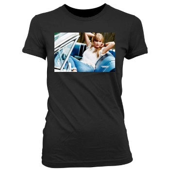 Taylor Swift Women's Junior Cut Crewneck T-Shirt