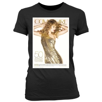 Taylor Swift Women's Junior Cut Crewneck T-Shirt