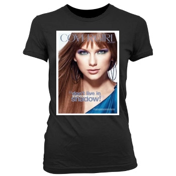 Taylor Swift Women's Junior Cut Crewneck T-Shirt