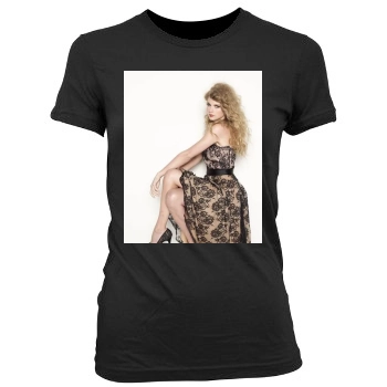 Taylor Swift Women's Junior Cut Crewneck T-Shirt