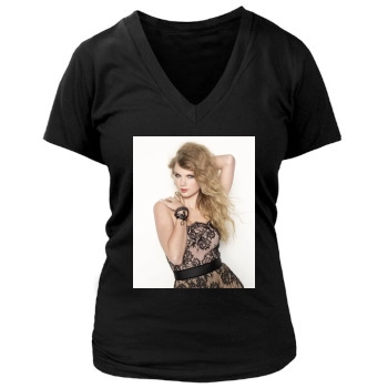 Taylor Swift Women's Deep V-Neck TShirt