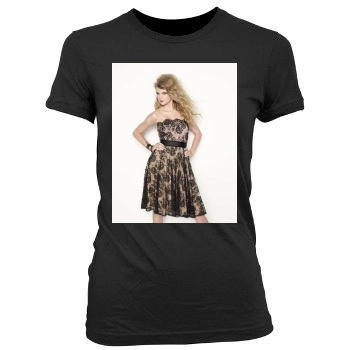 Taylor Swift Women's Junior Cut Crewneck T-Shirt