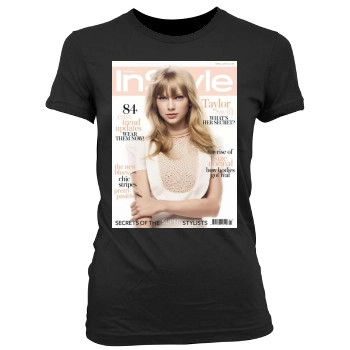 Taylor Swift Women's Junior Cut Crewneck T-Shirt