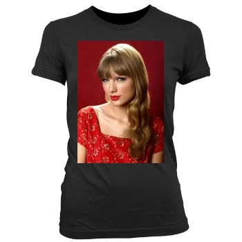 Taylor Swift Women's Junior Cut Crewneck T-Shirt