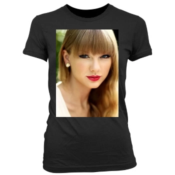 Taylor Swift Women's Junior Cut Crewneck T-Shirt