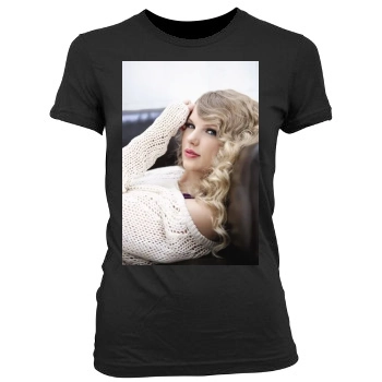 Taylor Swift Women's Junior Cut Crewneck T-Shirt