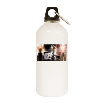 Taylor Swift White Water Bottle With Carabiner