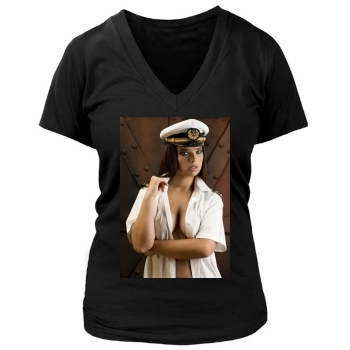 Ursula Aguilar Women's Deep V-Neck TShirt