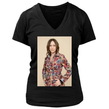 Vera Farmiga Women's Deep V-Neck TShirt