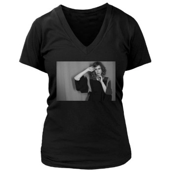 Vera Farmiga Women's Deep V-Neck TShirt