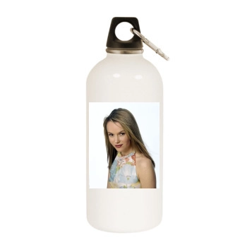 Amanda Holden White Water Bottle With Carabiner