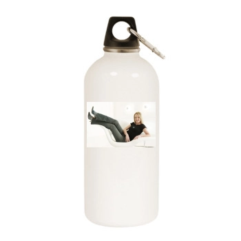 Amanda Holden White Water Bottle With Carabiner