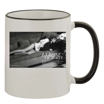 Victoria Beckham 11oz Colored Rim & Handle Mug