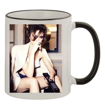 Victoria Beckham 11oz Colored Rim & Handle Mug