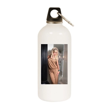 Victoria Silvstedt White Water Bottle With Carabiner