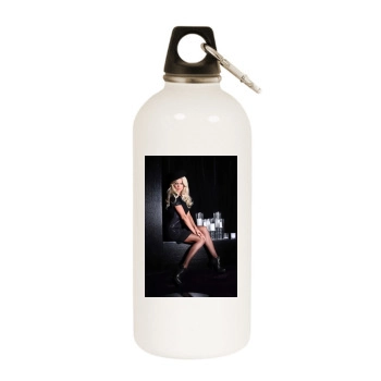 Victoria Silvstedt White Water Bottle With Carabiner