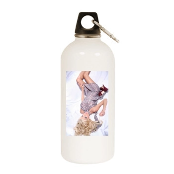 Victoria Silvstedt White Water Bottle With Carabiner
