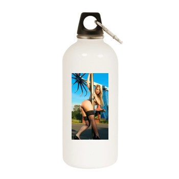 Wanda Nara White Water Bottle With Carabiner