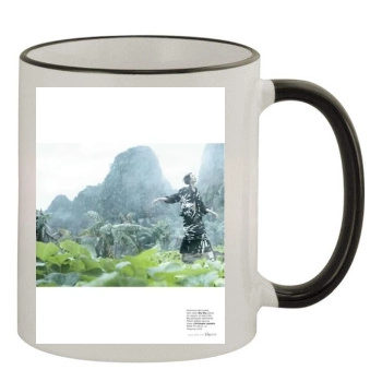 Wang Xiao 11oz Colored Rim & Handle Mug