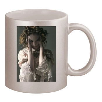 Winona Ryder 11oz Metallic Silver Mug